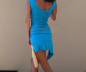Back of Blue Dress